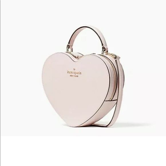 Kate Spade Love Shack Heart Crossbody - Pink Chalk WKR00339 NWT $329 - Picture 7 of 7